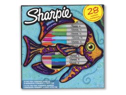 Zestaw markerów permanentnych Sharpie "Fish" mix 28 kolorów