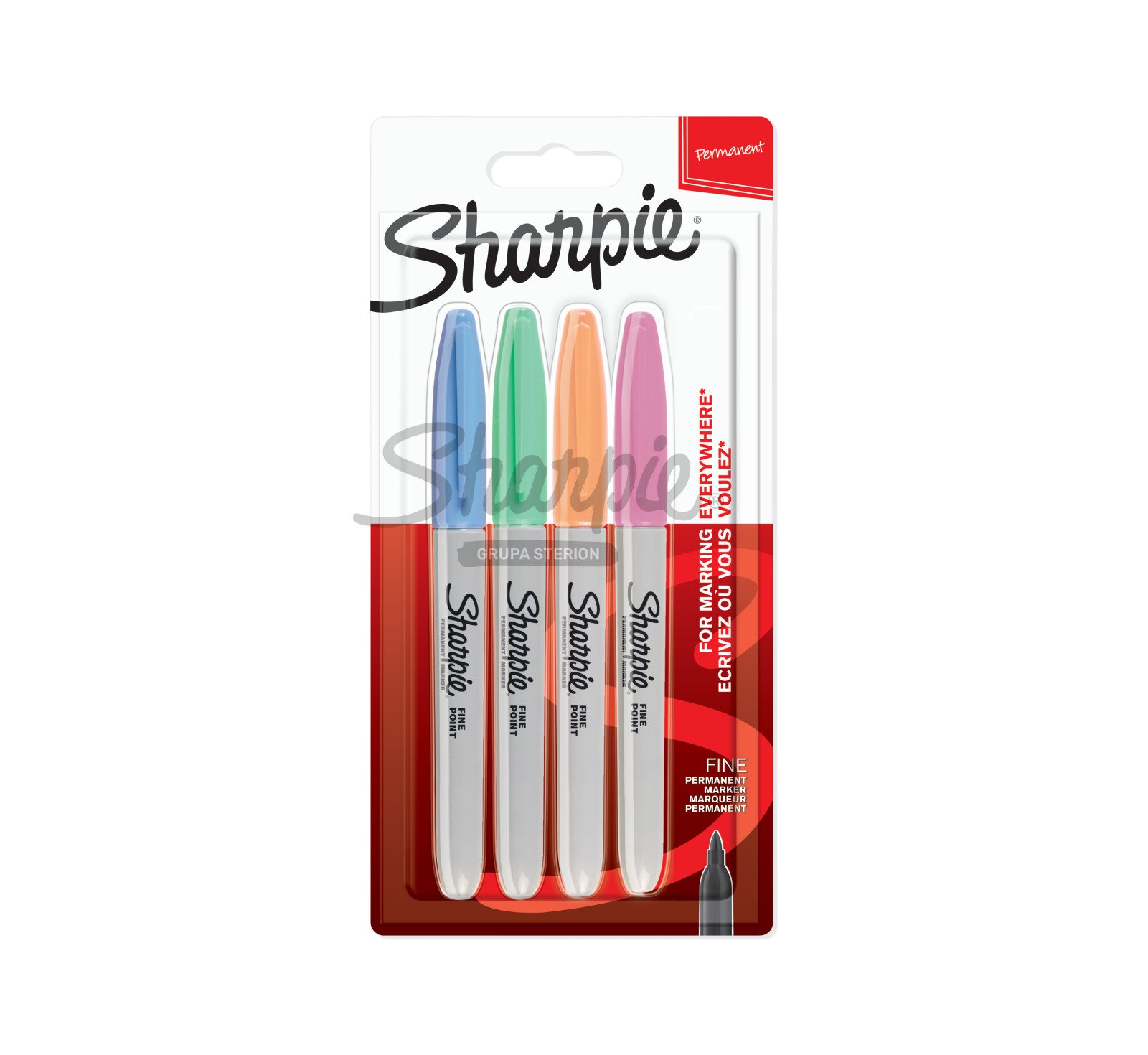Zestaw markerów Sharpie Fine 4 szt. pastelowych kolorów