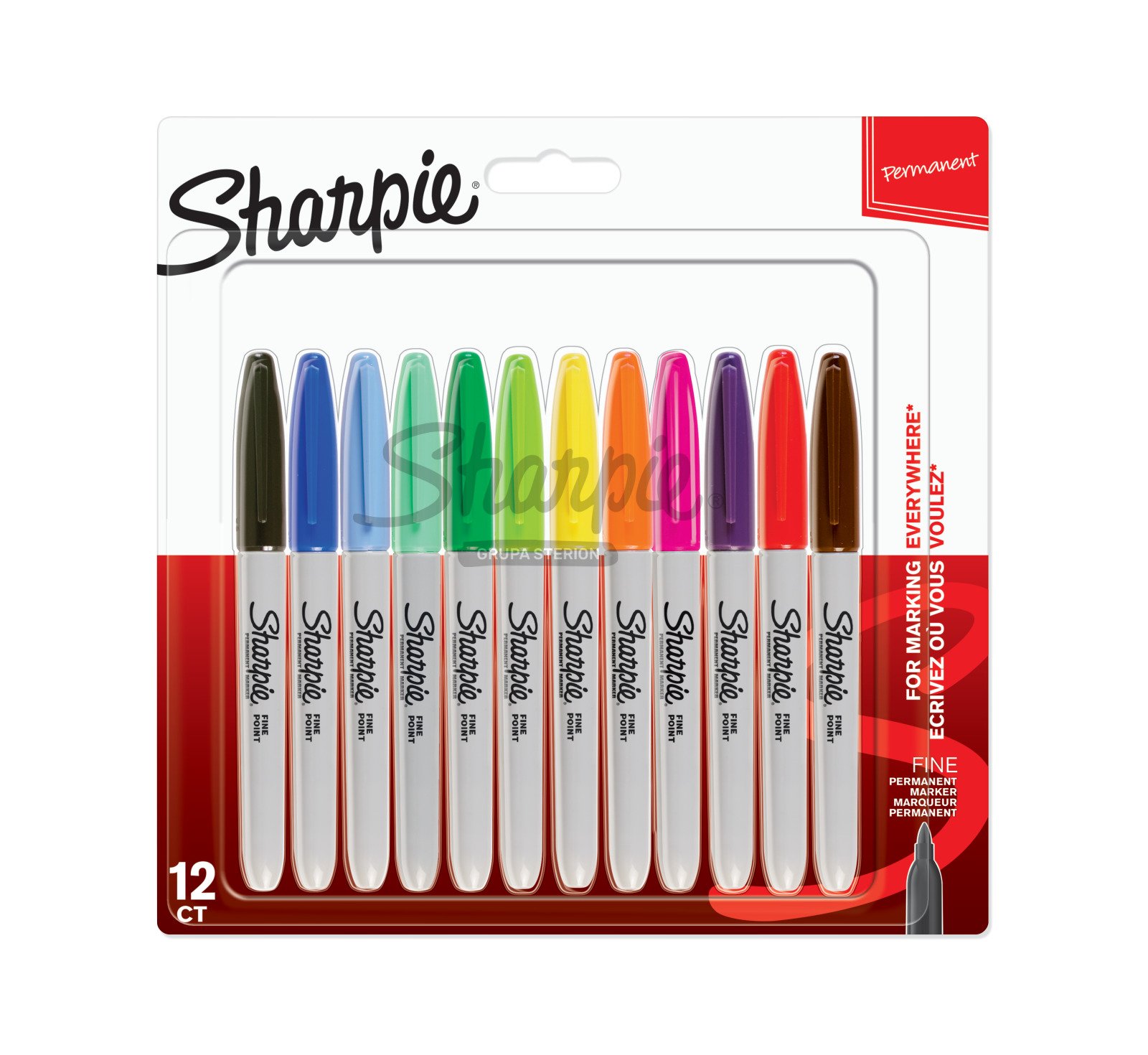 Zestaw markerów Sharpie Fine 12 kolorów