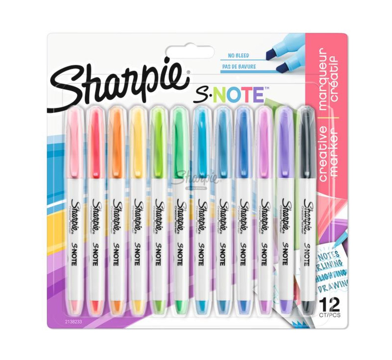 Sharpie S-note Mix  12 kolorów