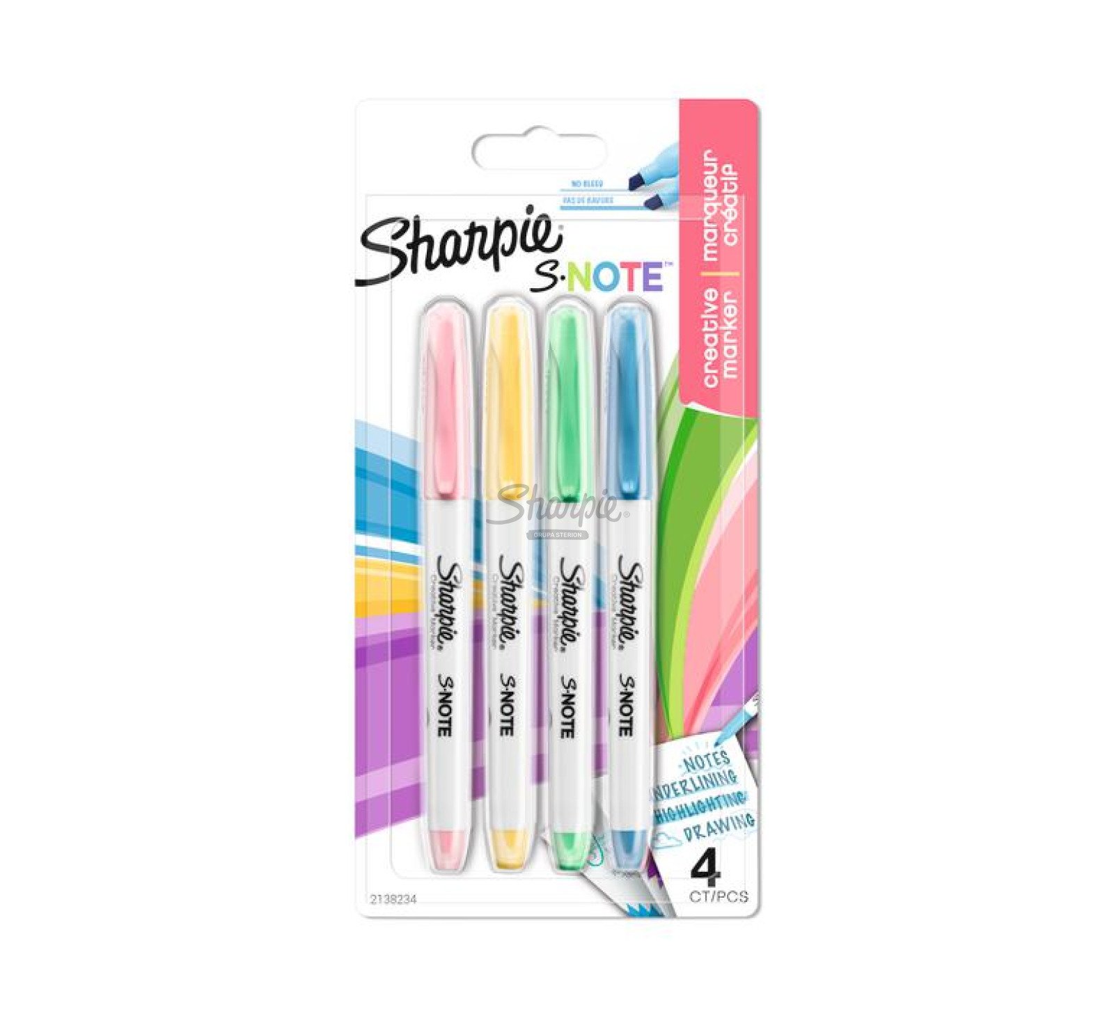 Sharpie S-note Mix kolorów 4 szt. nowość