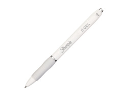 Sharpie S-Gel, długopis fashion biały , M (0.7mm)