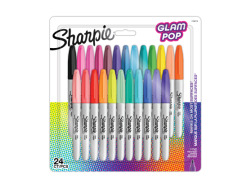 Zestaw markerów permanentnych Sharpie Fine Glam Pop 24 kol.