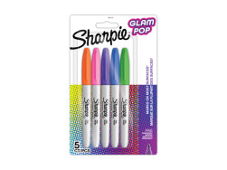 Zestaw markerów permanentnych Sharpie Fine Glam Pop 5 kol.