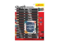 Zestaw Sharpie markery AKRYLOWE, ciepłe kolory - 12 szt