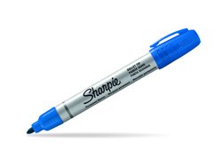Marker Permanentny Sharpie Metal Barrel small okrągły niebieski